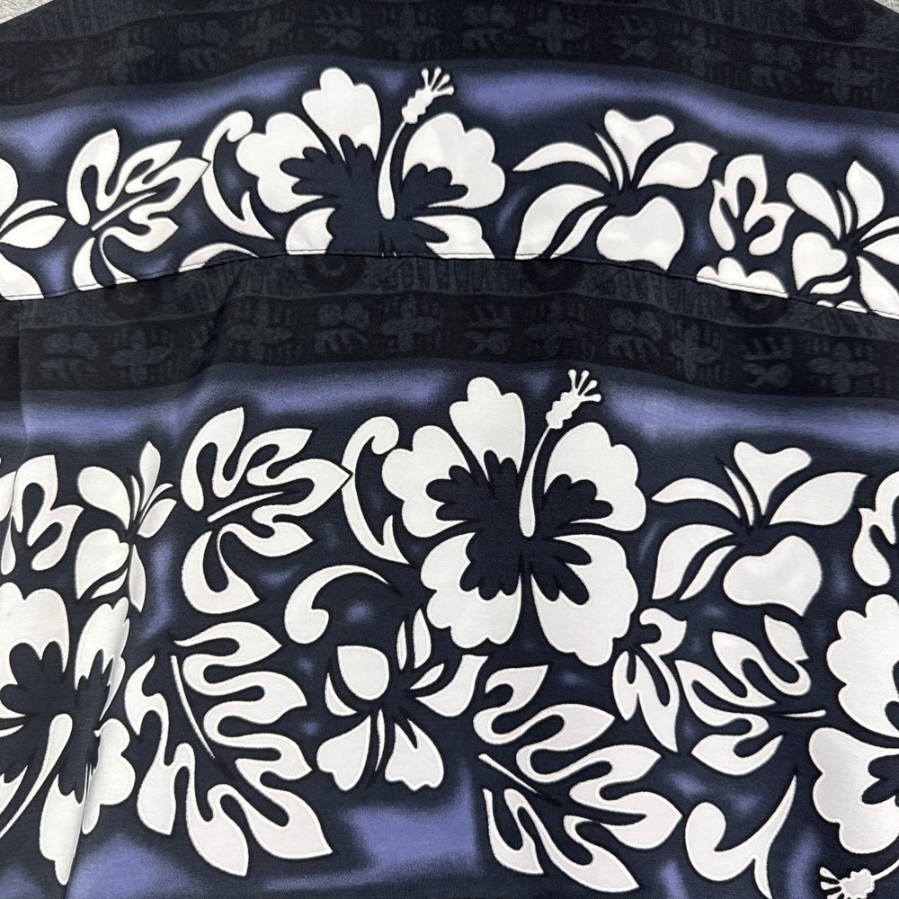 Kennington LTD California Shirt Mens Medium Black Floral Button-Up Hawaiian - Picture 9 of 9